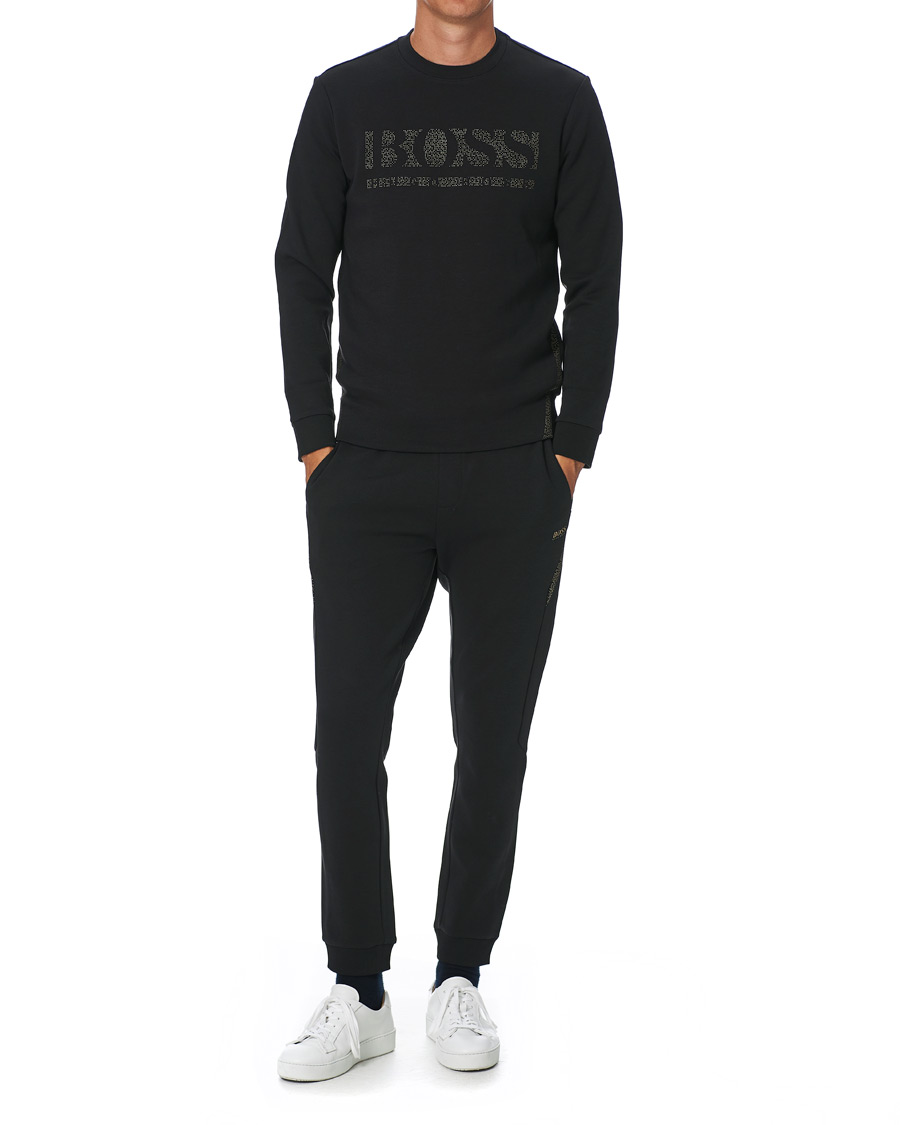 Men | Trousers | BOSS GREEN | BOSS Athleisure Hadiko Sweatpants Black