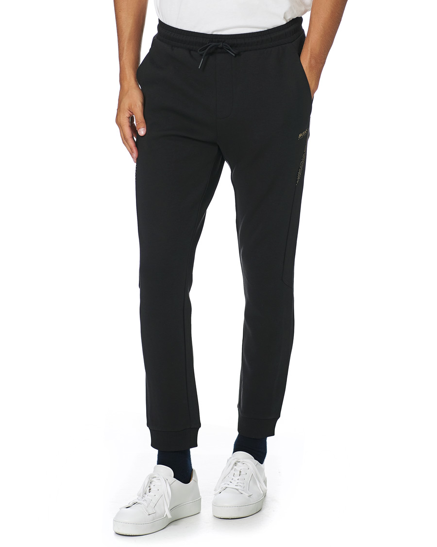 Men | Trousers | BOSS GREEN | BOSS Athleisure Hadiko Sweatpants Black