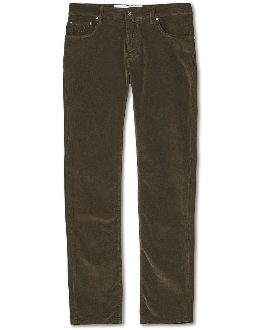Men | Trousers | Jacob Cohën | 688 Bard 5-Pocket Corduroy Trousers Brown