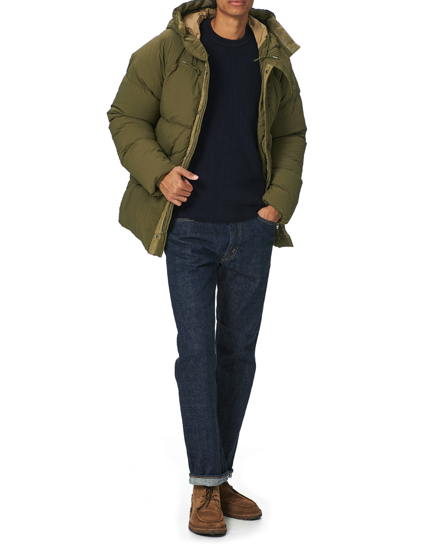 Men | Coats & Jackets | Ten c | Artic Garment Dyed Down Jacket Olive