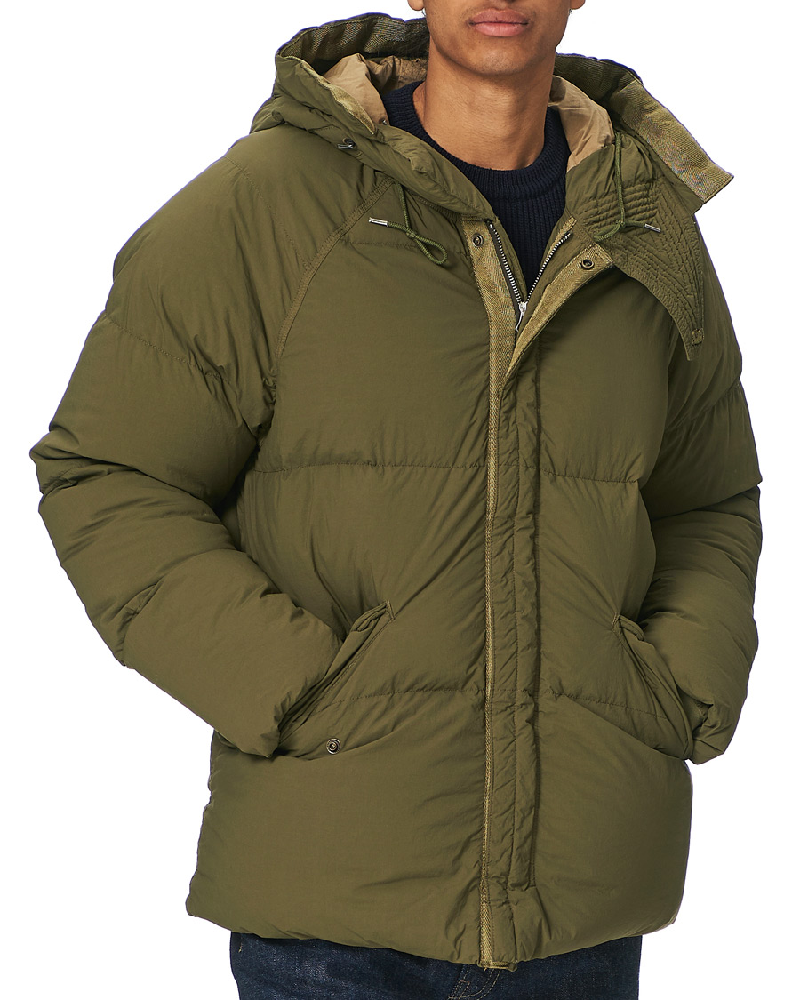 Men | Coats & Jackets | Ten c | Artic Garment Dyed Down Jacket Olive