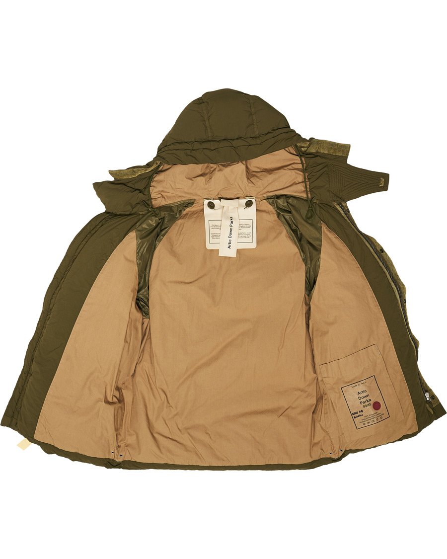 Men | Coats & Jackets | Ten c | Artic Garment Dyed Down Jacket Olive