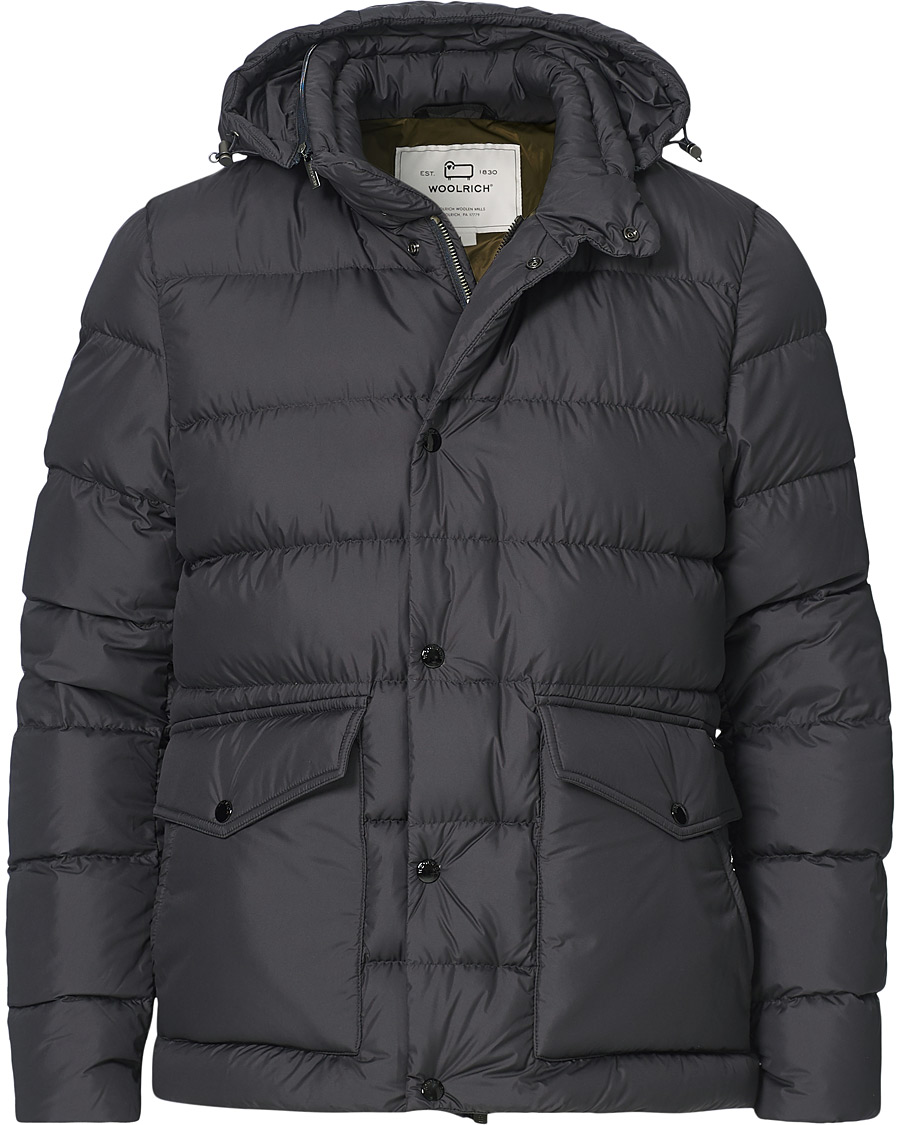 Men | Coats & Jackets | Woolrich | Sierra Hooded Puffer Jacket Phantom