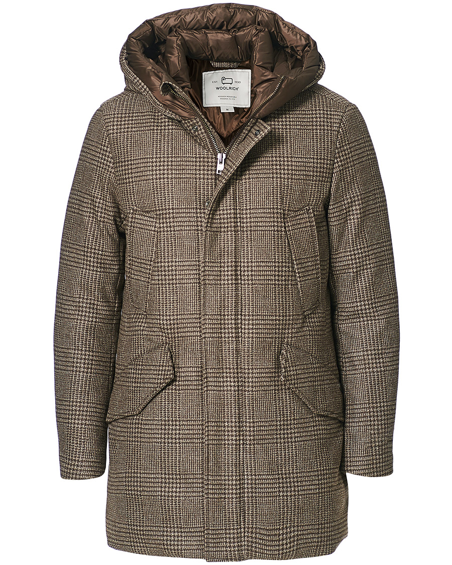 Men | Coats & Jackets | Woolrich | Polar Luxury Eco Wool Parka Prince of Wales