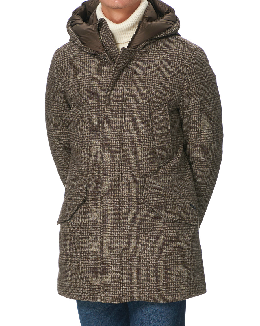 Men | Coats & Jackets | Woolrich | Polar Luxury Eco Wool Parka Prince of Wales