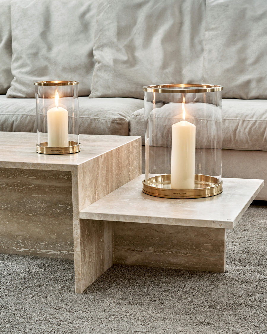 Men | Home | Ralph Lauren Home | Modern Medium Hurricane Lamp Brass