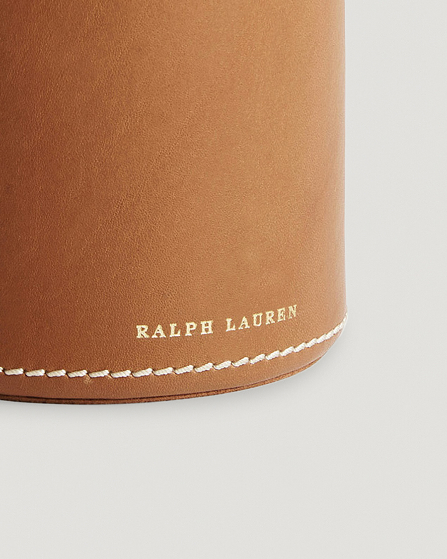 Men | Home | Ralph Lauren Home | Brennan Leather Pencil Cup Saddle Brown