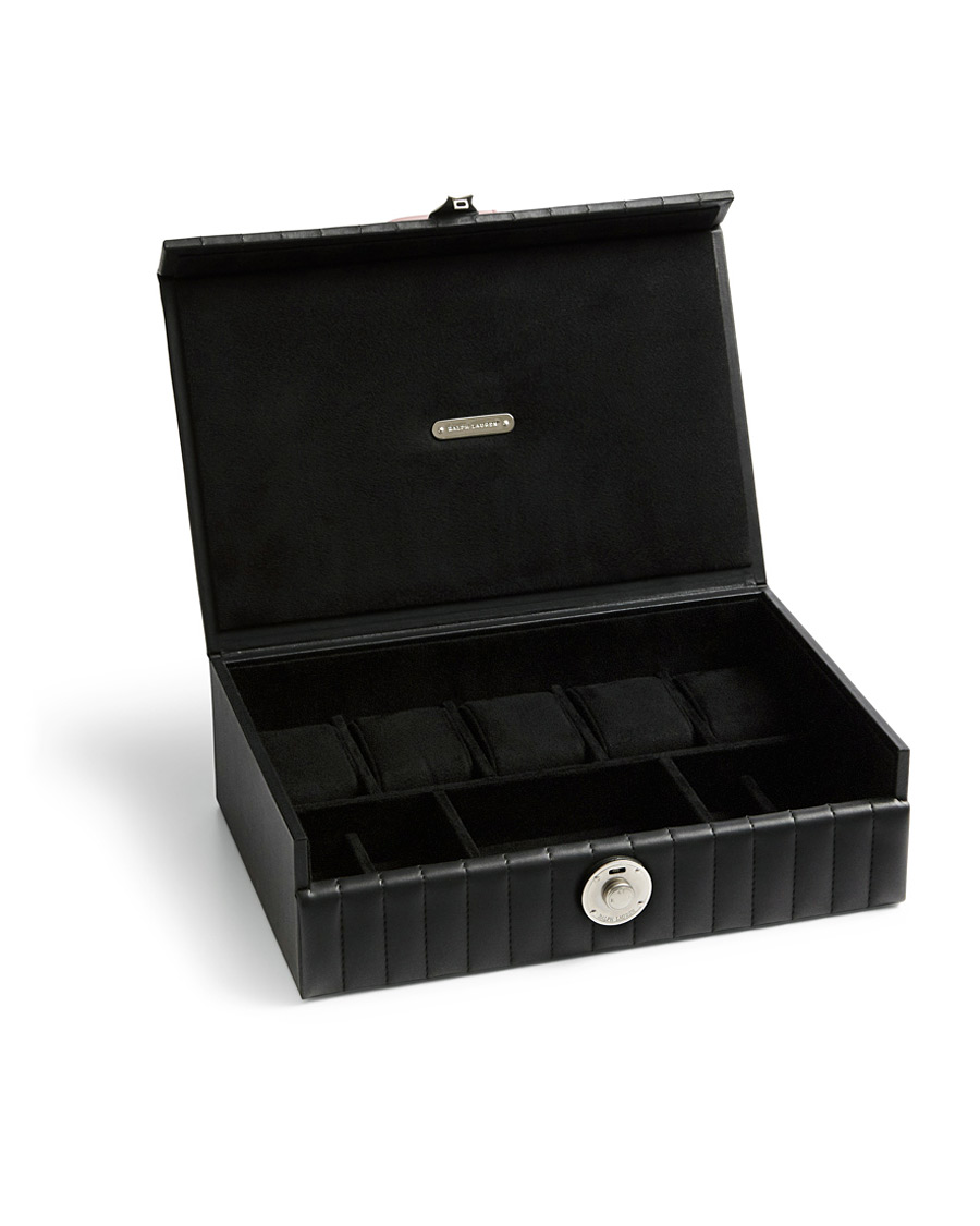 Men | Christmas Gift Ideas | Ralph Lauren Home | Cooper Leather Watch Box Black