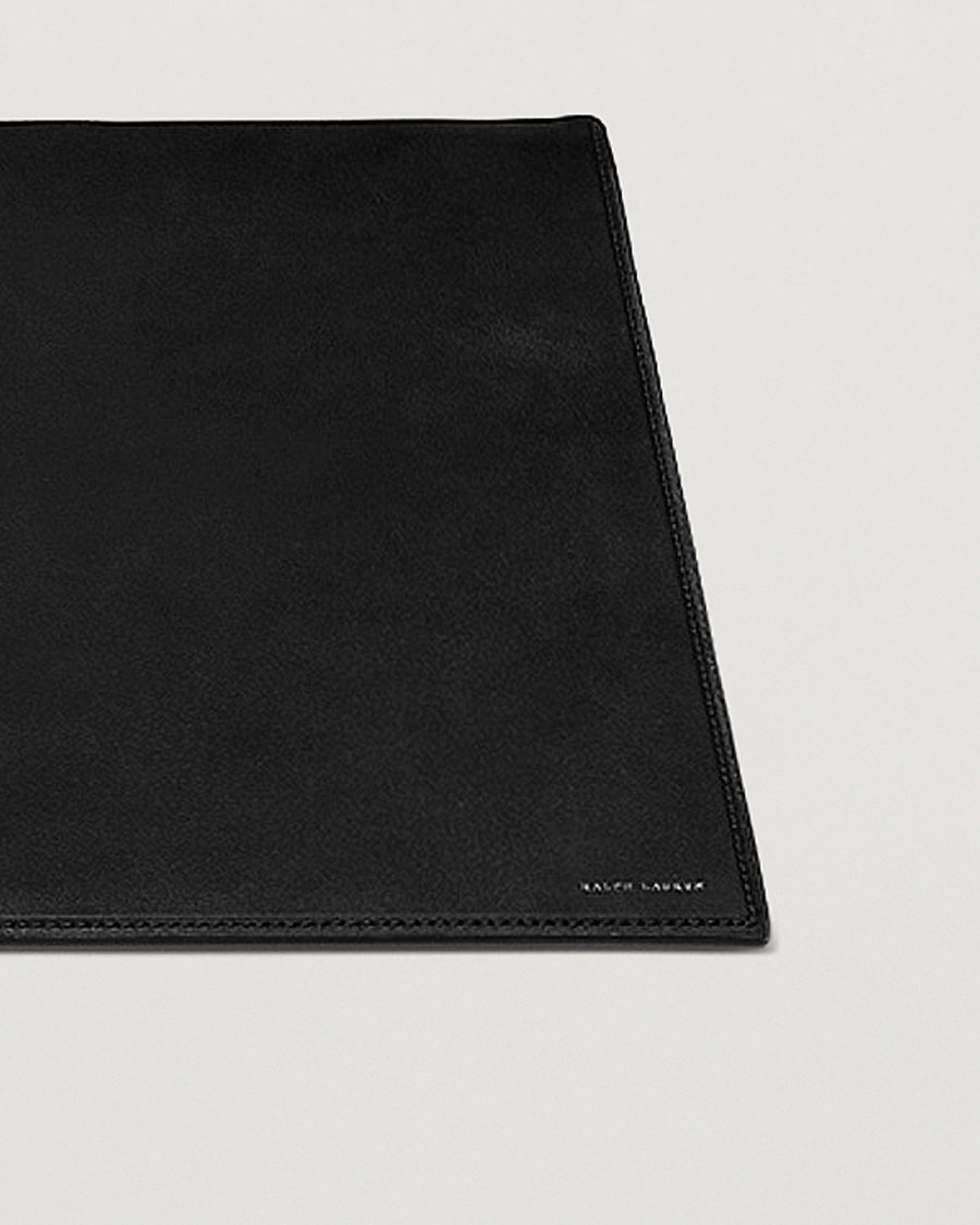 Men | Home | Ralph Lauren Home | Brennan Small Leather Desk Blotter Black
