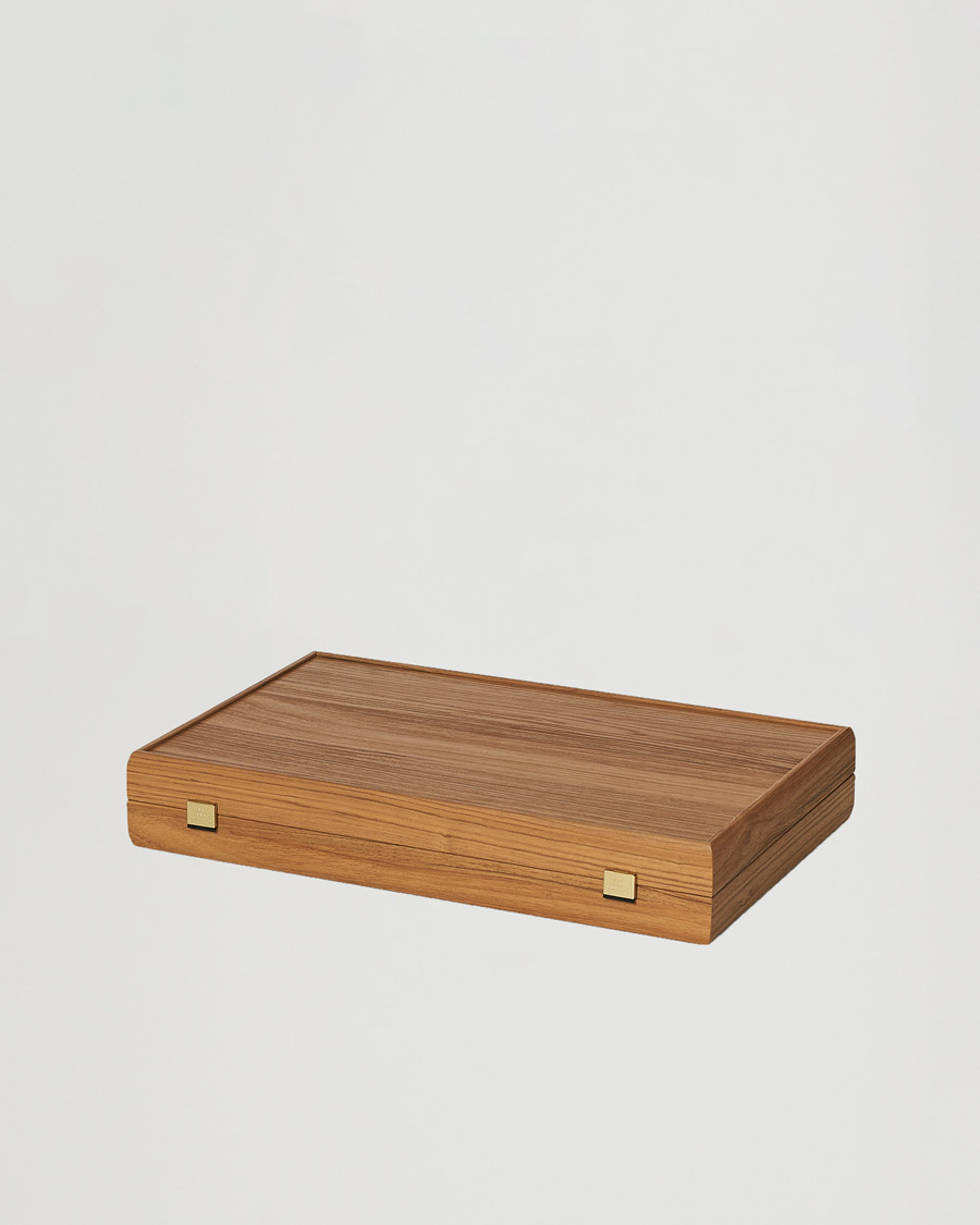 Men | Games | Manopoulos | Walnut Royal Blue Large Backgammon