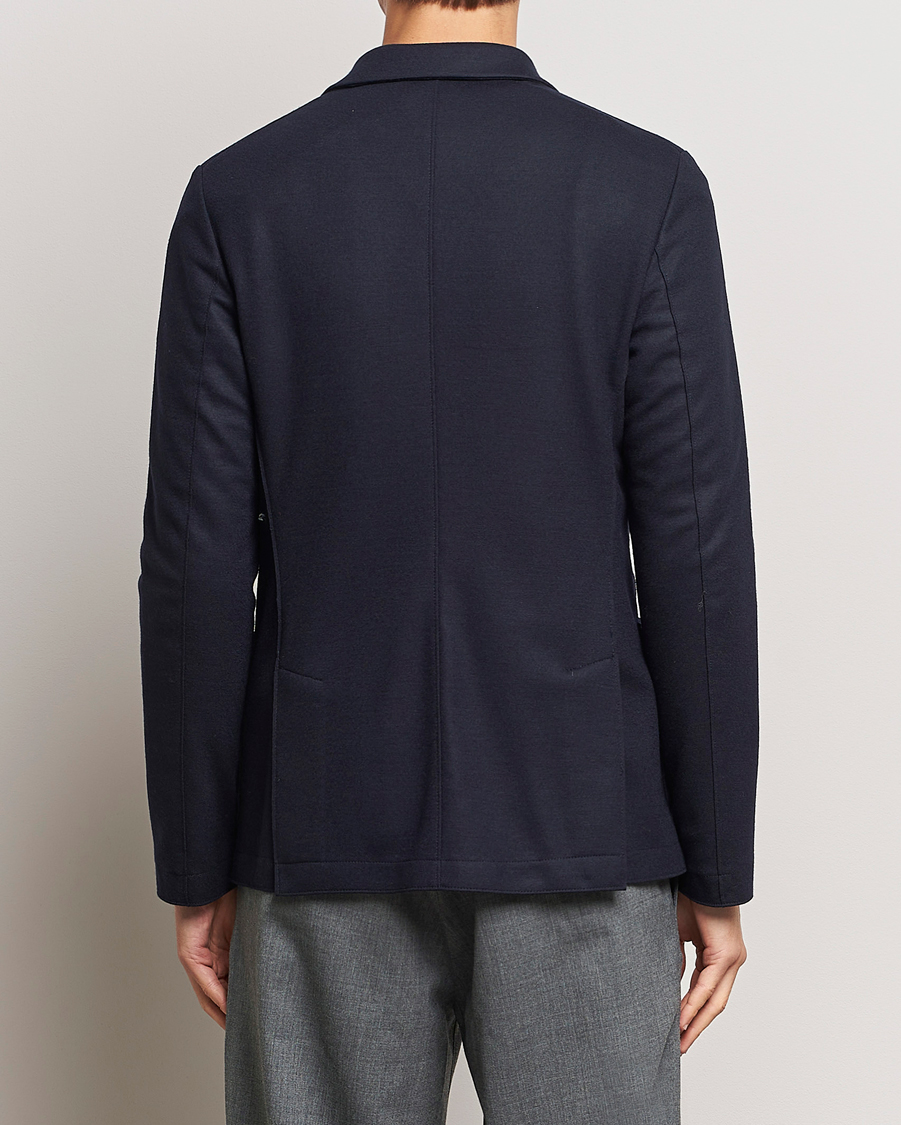 Men | Blazers | Harris Wharf London | Two Button Vented Superfine Merino Blazer Navy