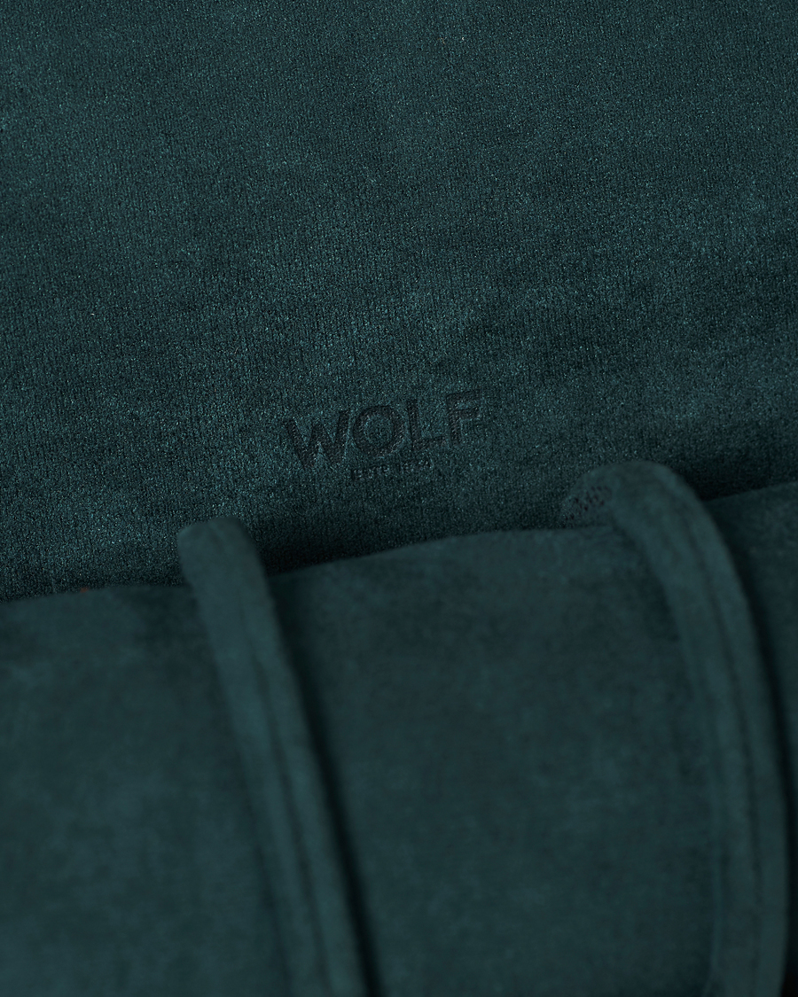 Men | Watch & Jewellery Boxes | WOLF | British Racing Green Triple Watch Roll