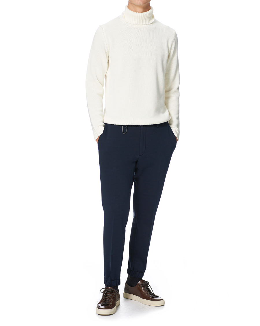Men | Trousers | Briglia 1949 | Active Jersey Dress Sweatpants Navy