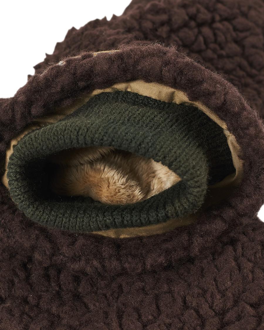 Men | Elmer by Swany Miyo Wool Teddy Mittens Brown | Elmer by Swany | Miyo Wool Teddy Mittens Brown