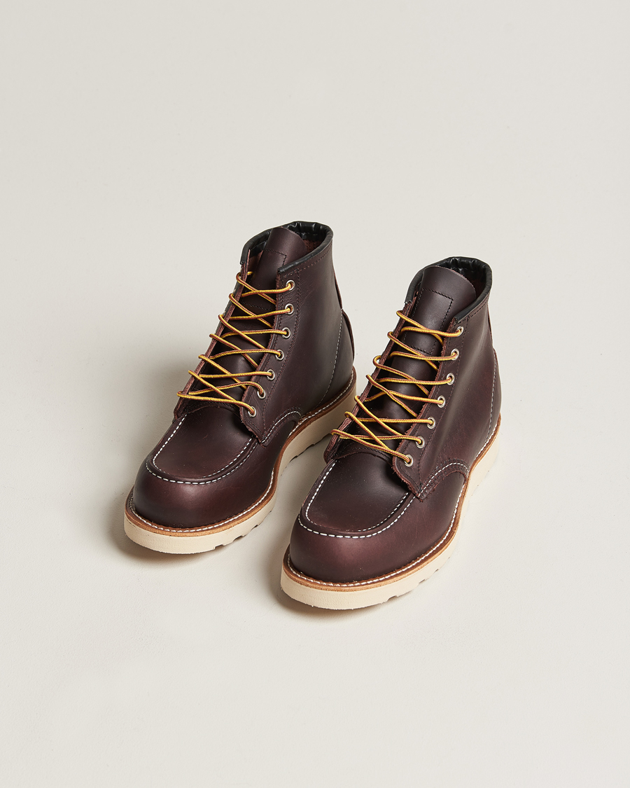 Men | Boots | Red Wing Shoes | Moc Toe Boot Black Cherry Excalibur Leather
