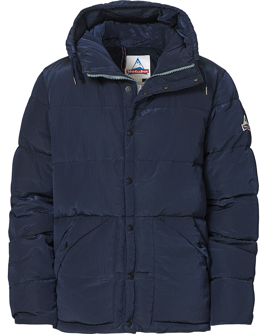 Men | Coats & Jackets | Holubar | M103 Deep Powder Puffer Jacket Dark Blue