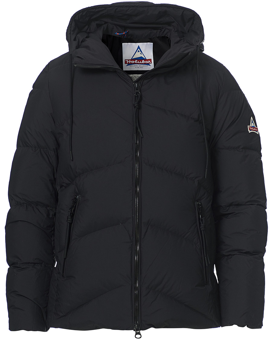 Men | Coats & Jackets | Holubar | M126 New Mustang Hooded Jacket Black