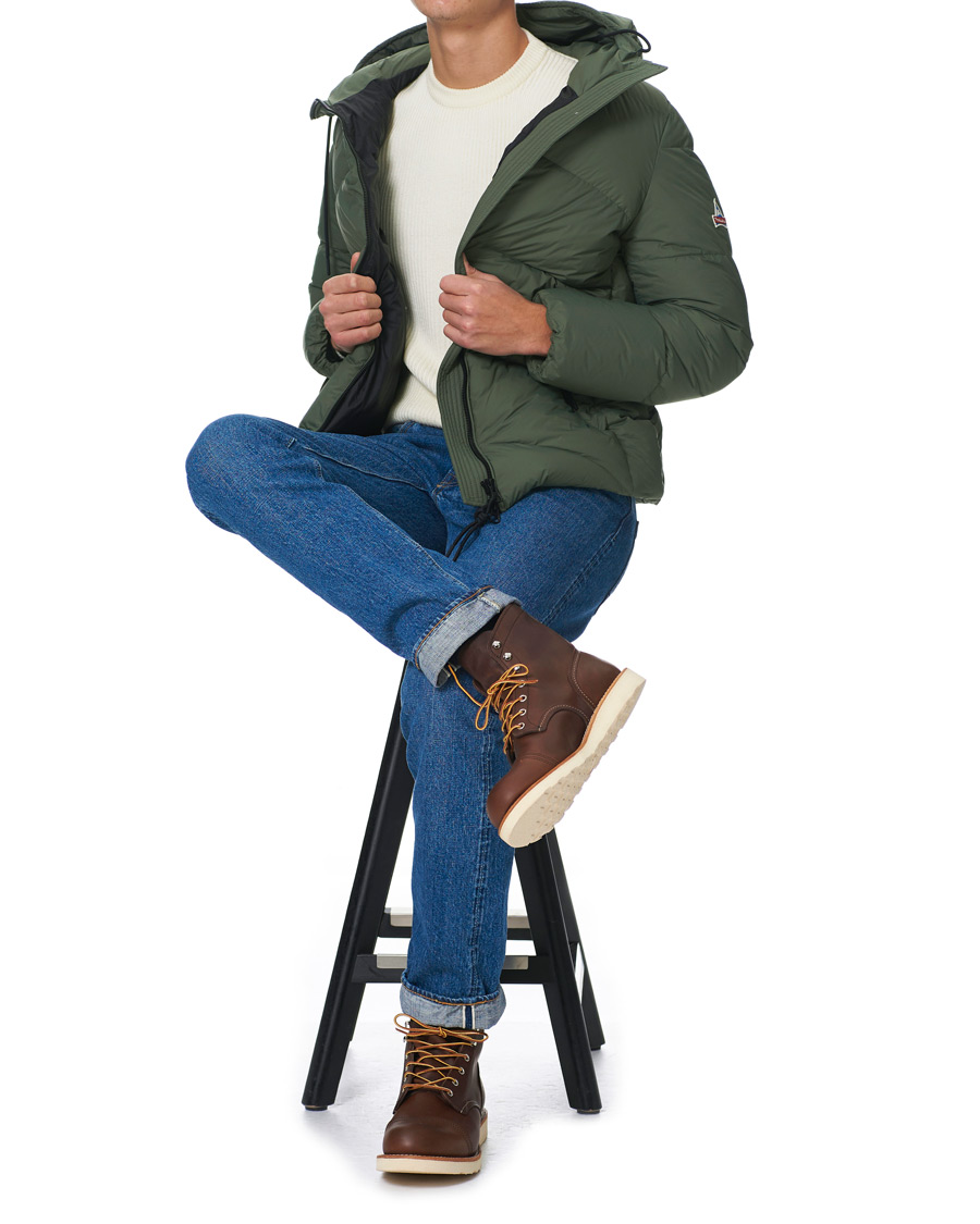 Men | Coats & Jackets | Holubar | M126 New Mustang Hooded Jacket Forest