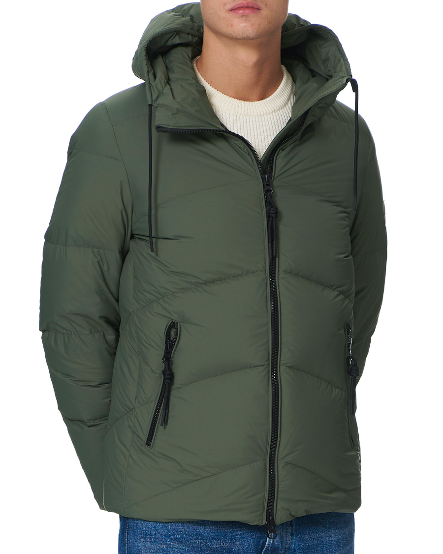 Men | Coats & Jackets | Holubar | M126 New Mustang Hooded Jacket Forest