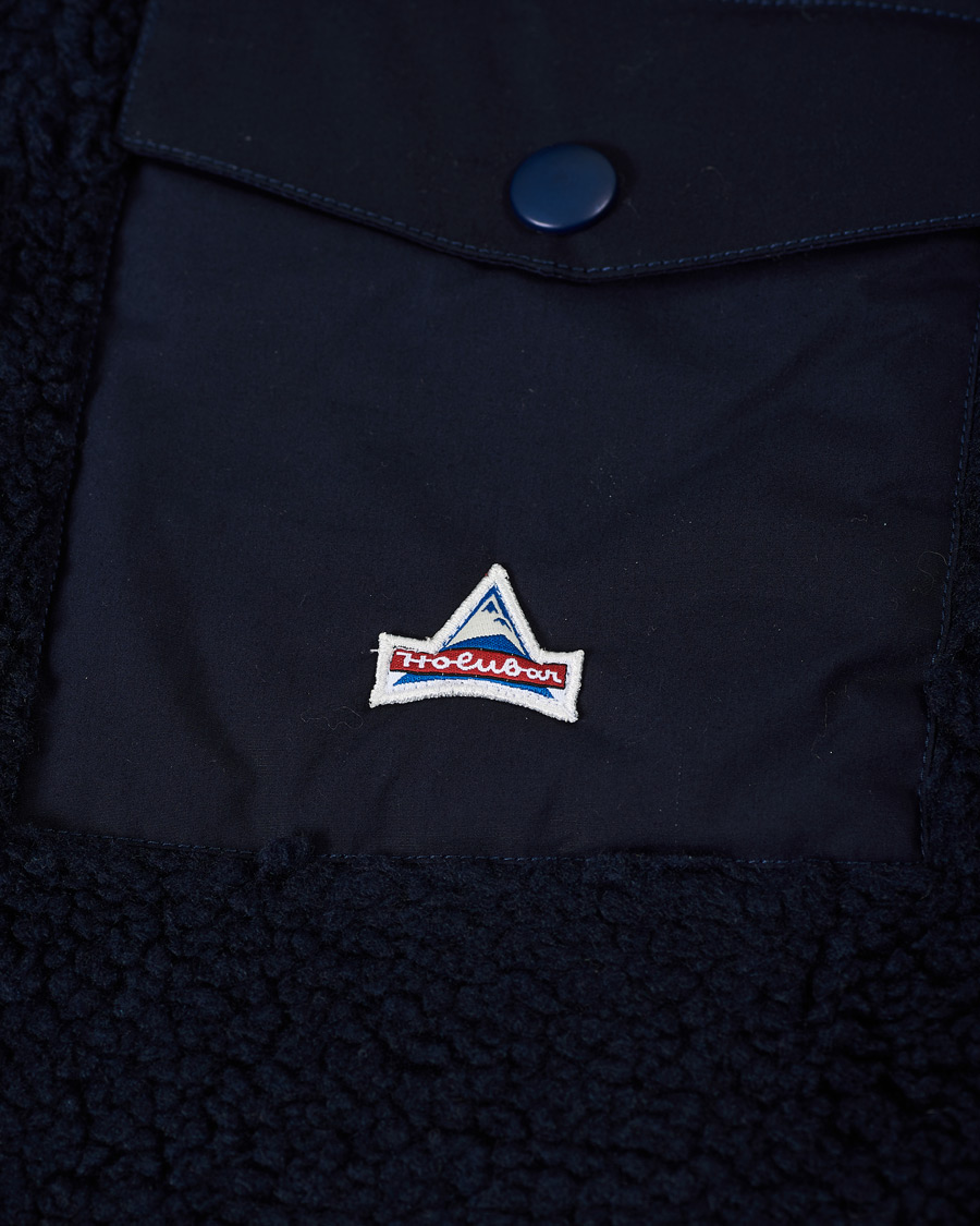 Men | Shirts | Holubar | M155 Fleece Overshirt Dark Blue