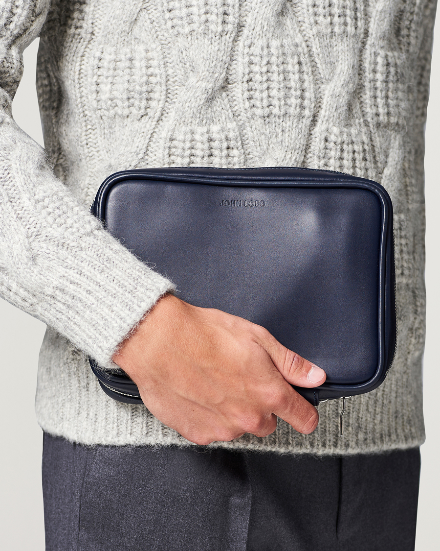 Men | Shoe Care | John Lobb | Shoe Care Travel Case Navy