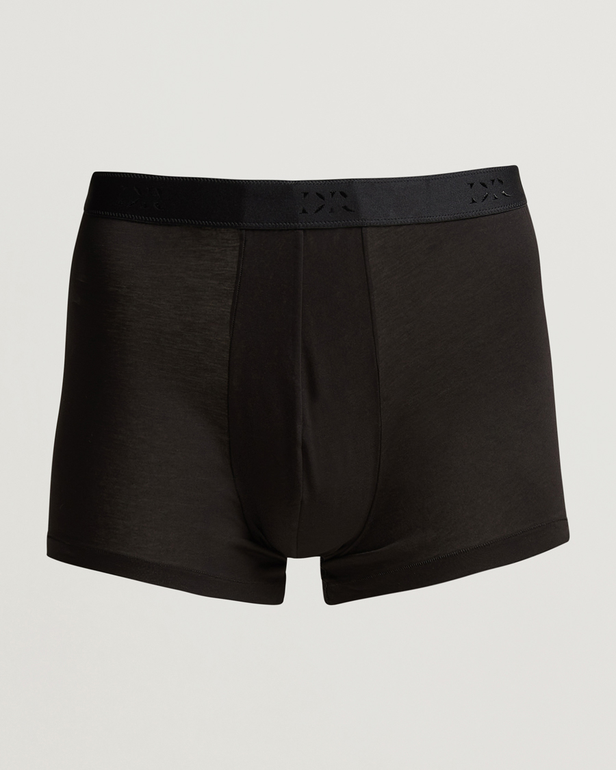 Men | Underwear & Socks | Derek Rose | Pima Cotton Stretch Trunk Black