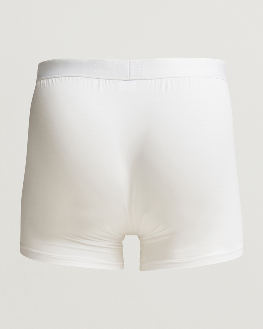 Men | Underwear & Socks | Derek Rose | Pima Cotton Stretch Trunk White