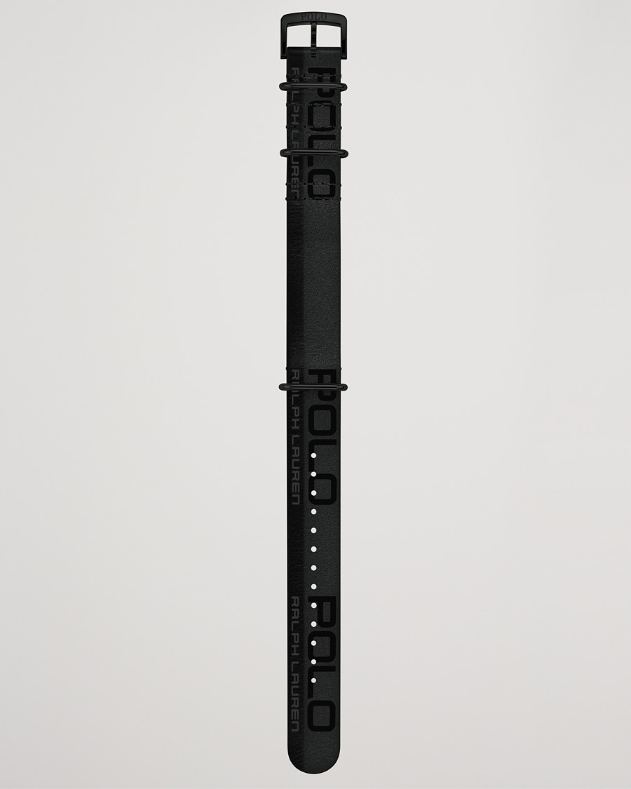 Men | Polo Ralph Lauren Leather Sporting Strap Black/Grey | Polo Ralph Lauren | Leather Sporting Strap Black/Grey
