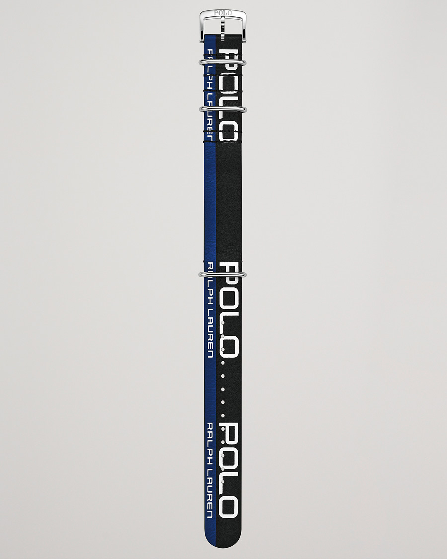 Men | Polo Ralph Lauren Leather Sporting Strap Black/Blue | Polo Ralph Lauren | Leather Sporting Strap Black/Blue