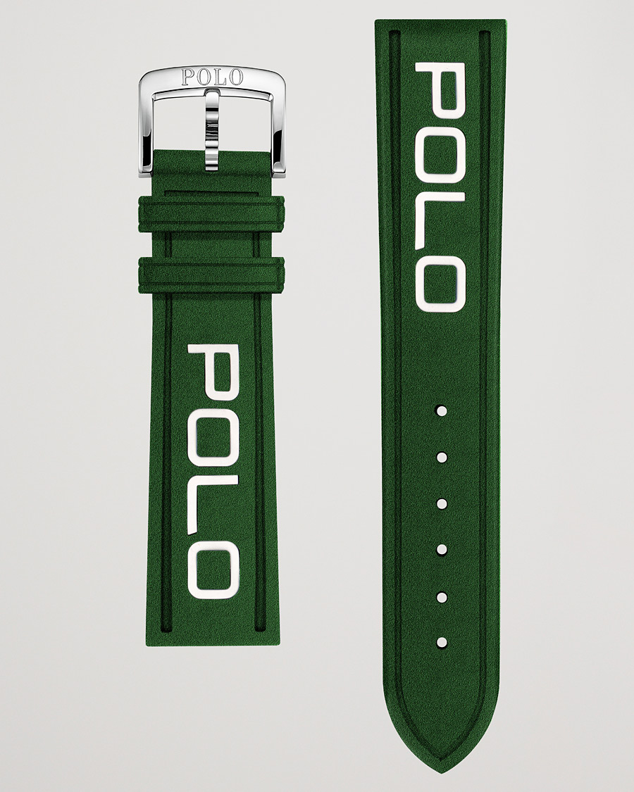 Men | Polo Ralph Lauren Sporting Rubber Strap Green/White | Polo Ralph Lauren | Sporting Rubber Strap Green/White
