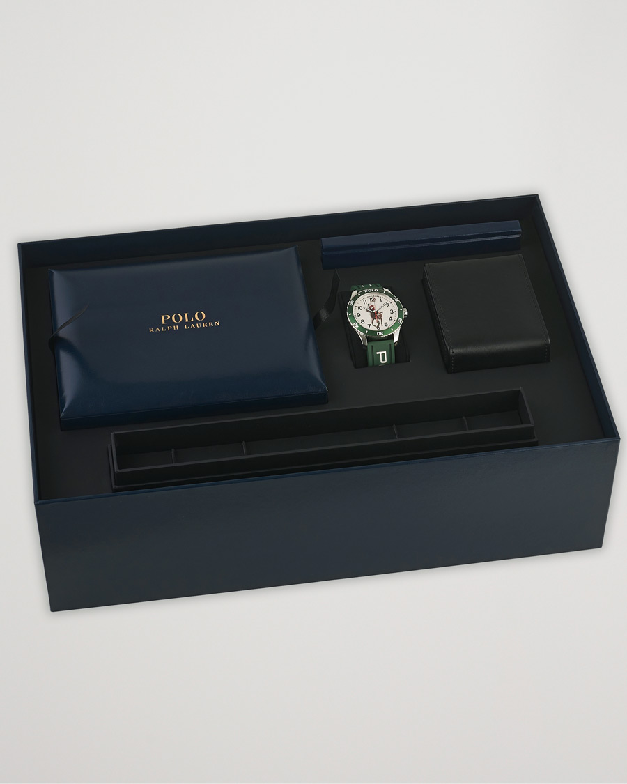 Men | Polo Ralph Lauren 42mm Automatic Pony Player White Dial/Green Bezel | Polo Ralph Lauren | 42mm Automatic Pony Player White Dial/Green Bezel