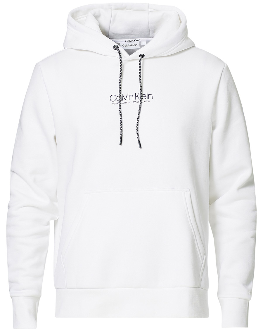 Men | Sweaters & Knitwear | Calvin Klein | Coordintaes Logo Hoodie White