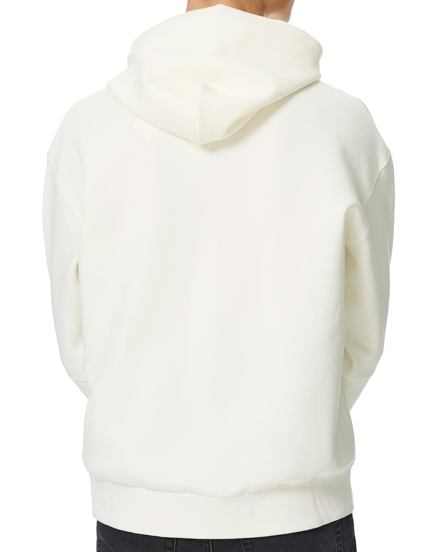 Men | Sweaters & Knitwear | Calvin Klein | Comfort Debossed Logo Hoodie White