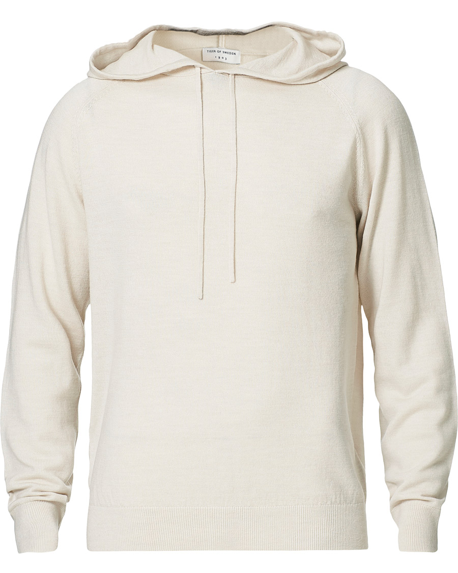 Men | Sweaters & Knitwear | Tiger of Sweden | Nakkne Knitted Merino Hood Buttercreme