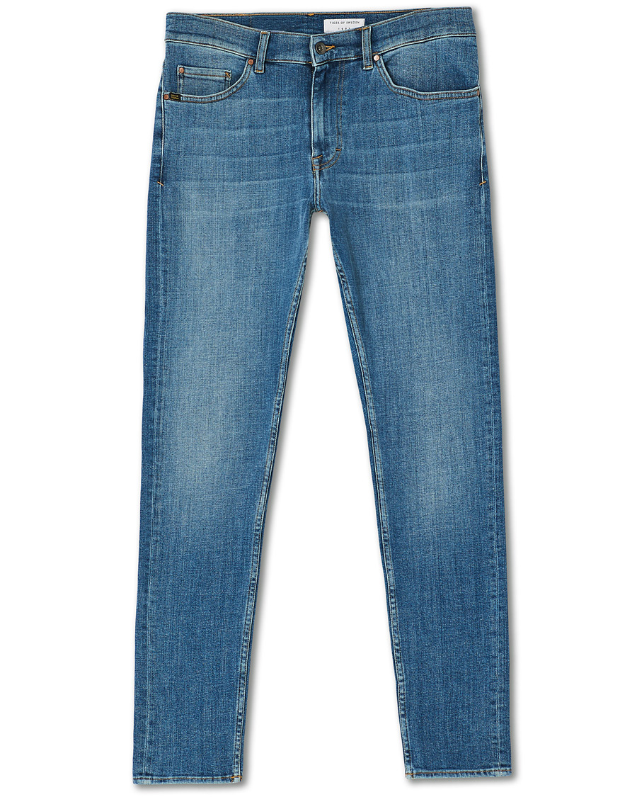 Men | Jeans | Tiger of Sweden | Evolve Cotton Jeans Medium Blue