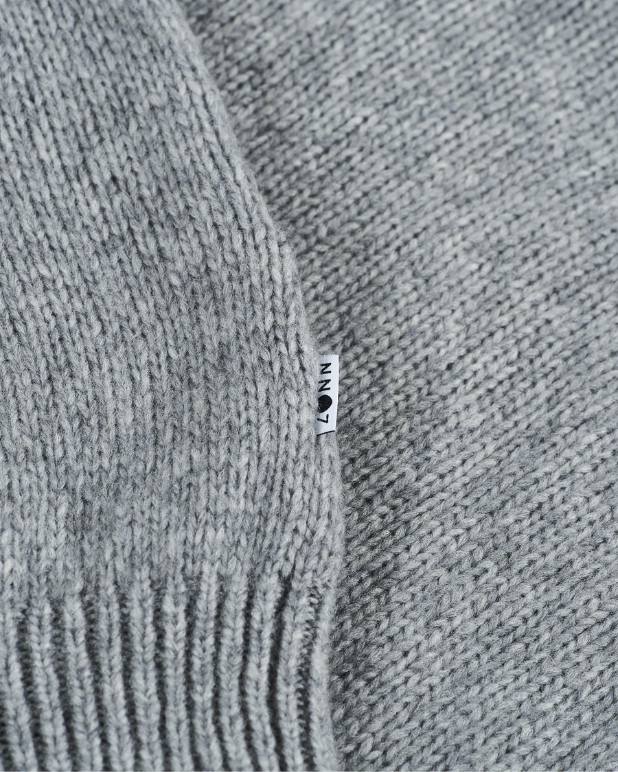 Men | Sweaters & Knitwear | NN07 | Nick Knitted Merino Mock Neck Grey Mel