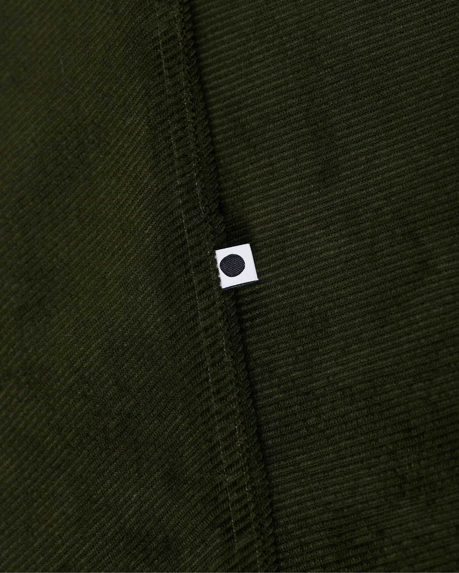 Men | Shirts | NN07 | Basso Diagonal Corduroy Overshirt Army Green