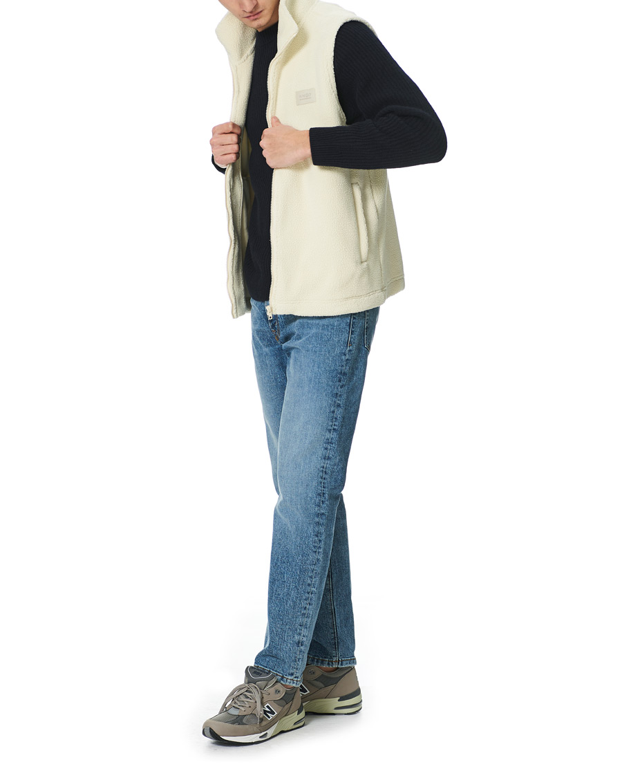 Men | Sweaters & Knitwear | NN07 | Nil Recycled Fleece Vest Ecru