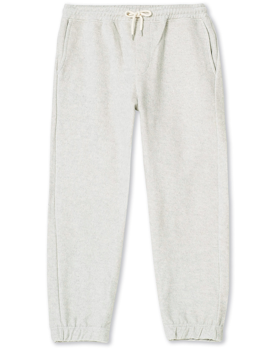 Men | Trousers | NN07 | Fred Cotton Fleece Sweatpants Light Grey