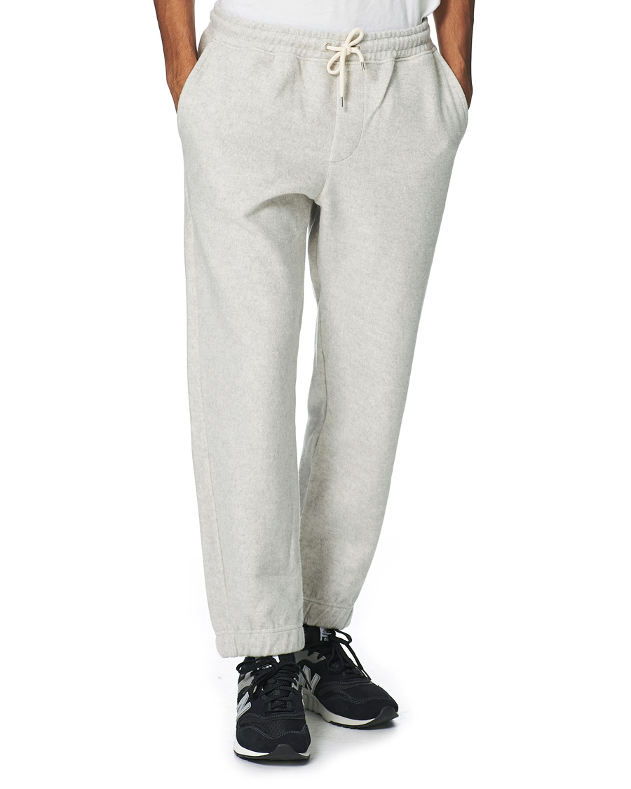 Men | Trousers | NN07 | Fred Cotton Fleece Sweatpants Light Grey