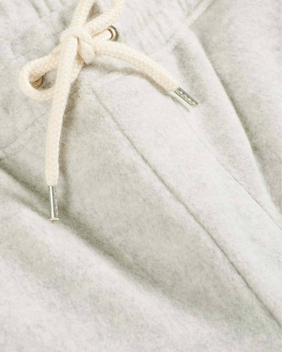 Men | Trousers | NN07 | Fred Cotton Fleece Sweatpants Light Grey