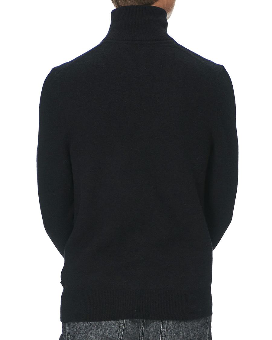 Men | Sweaters & Knitwear | J.Lindeberg | Cohen Yak Blend Quater Zip Black
