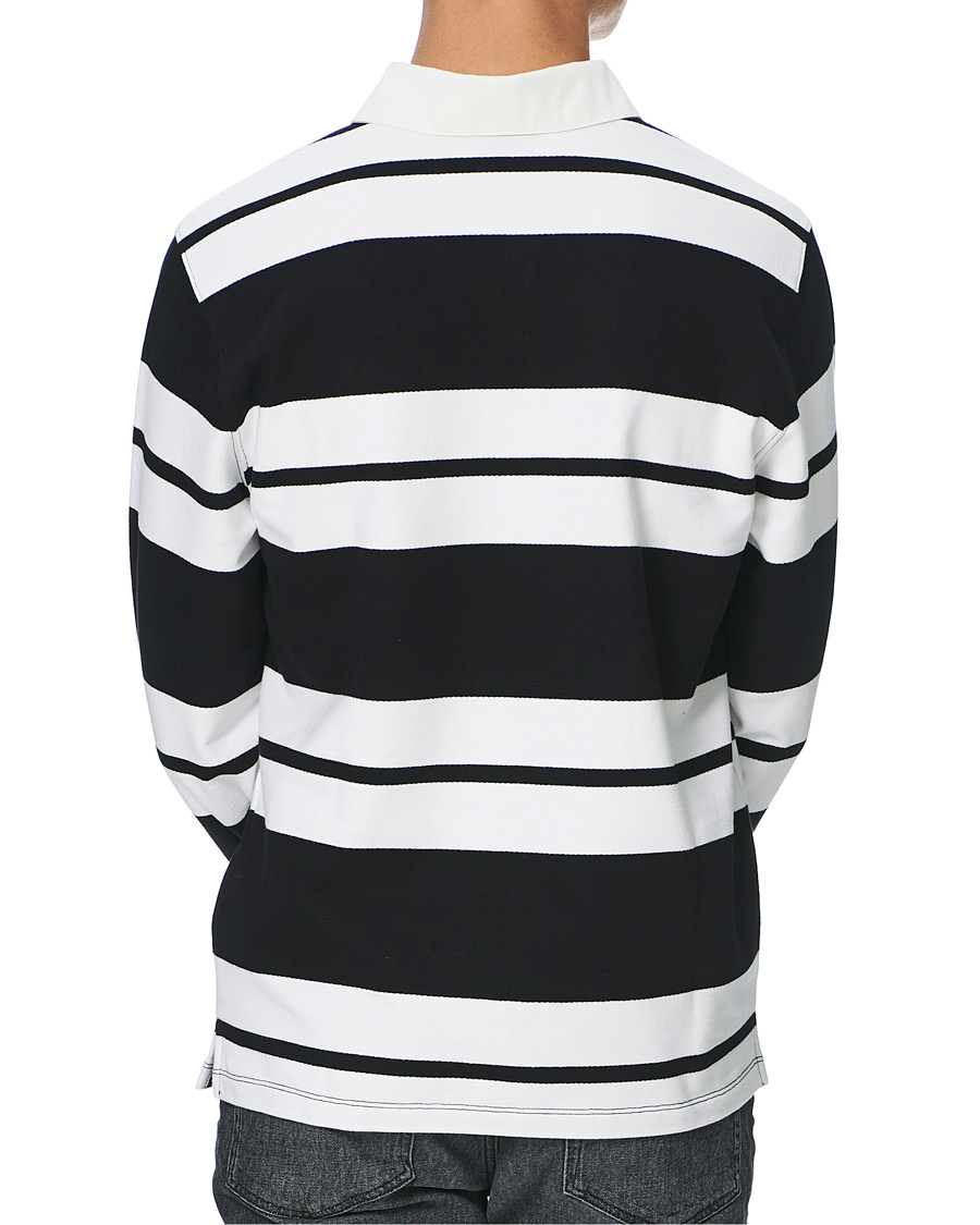 Men | Sweaters & Knitwear | J.Lindeberg | Reed Cotton Rugby Shirt Black