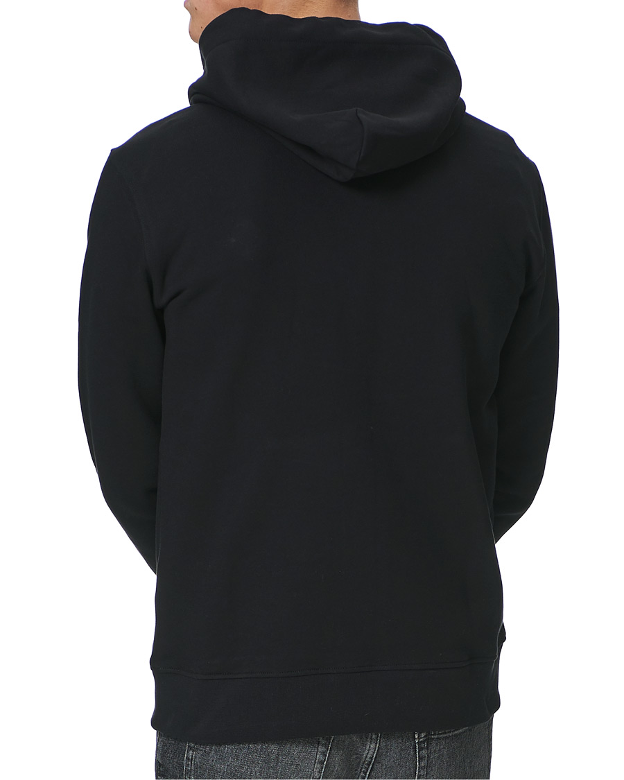 Men | Sweaters & Knitwear | J.Lindeberg | Throw Patch Cotton Hoodie Black
