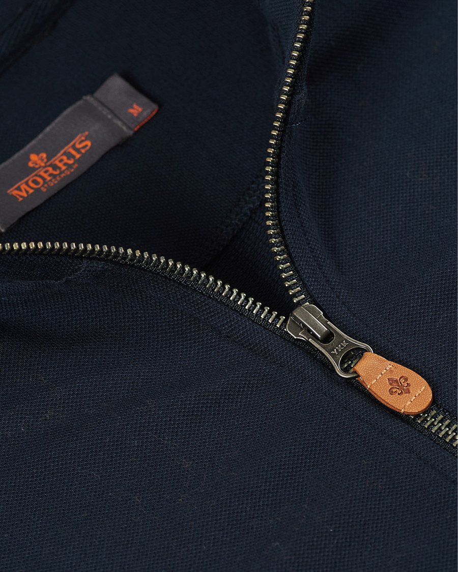 Men | Sweaters & Knitwear | Morris | Nyle Cotton Full Zip Old Blue