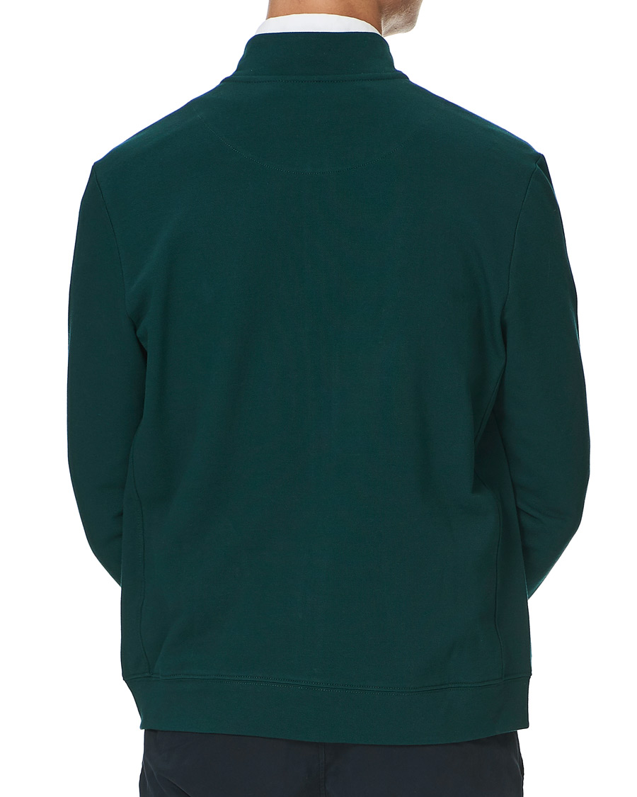 Men | Sweaters & Knitwear | Morris | Nyle Cotton Full Zip Green