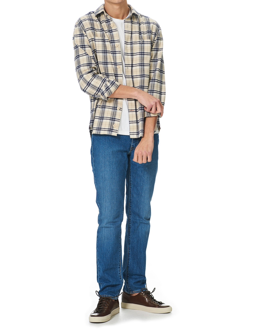 Men | Shirts | Morris | Holiday Brushed Cotton Overshirt Khaki