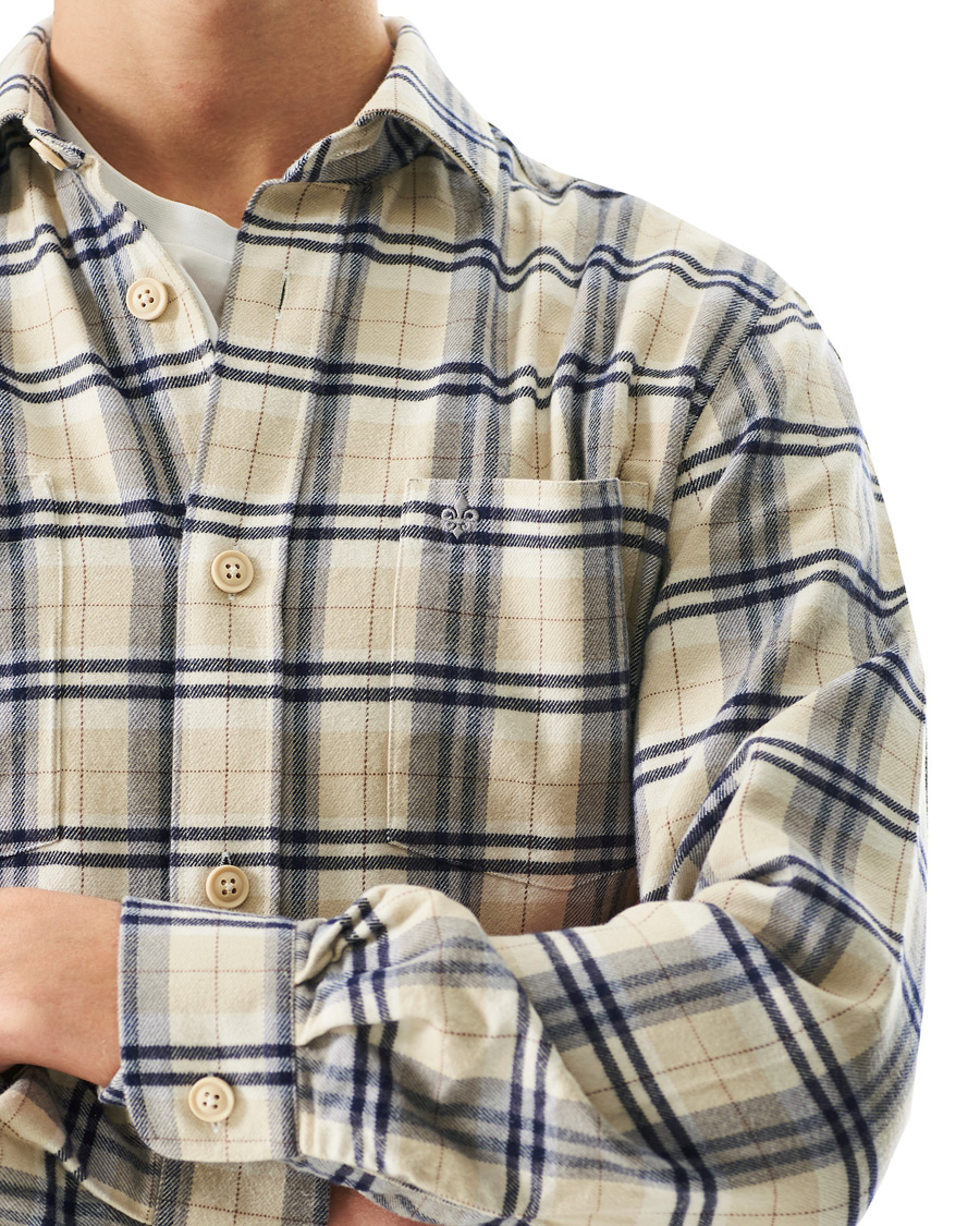 Men | Shirts | Morris | Holiday Brushed Cotton Overshirt Khaki