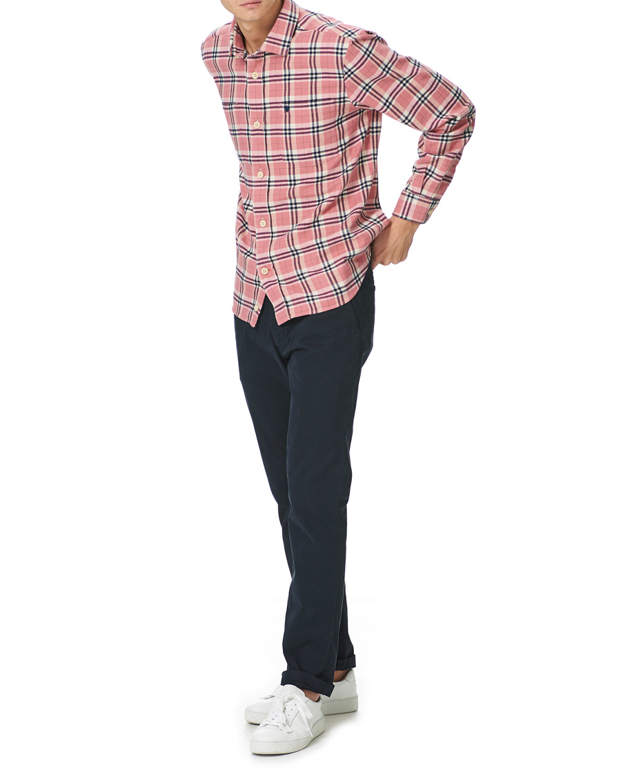 Men | Shirts | Morris | Holiday Brushed Cotton Overshirt Pink