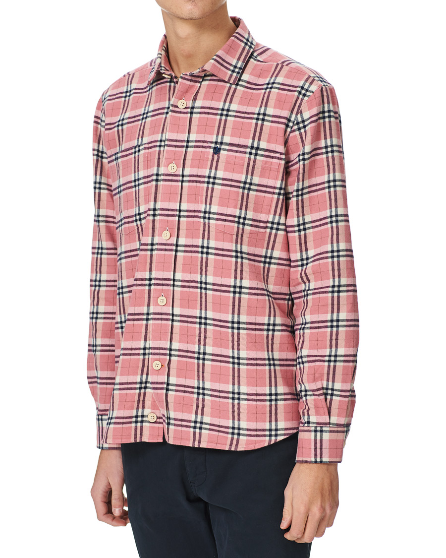 Men | Shirts | Morris | Holiday Brushed Cotton Overshirt Pink